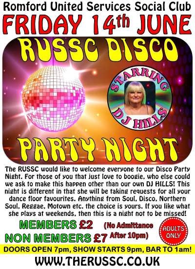 RUSSC Disco Party Night - DJ Hills